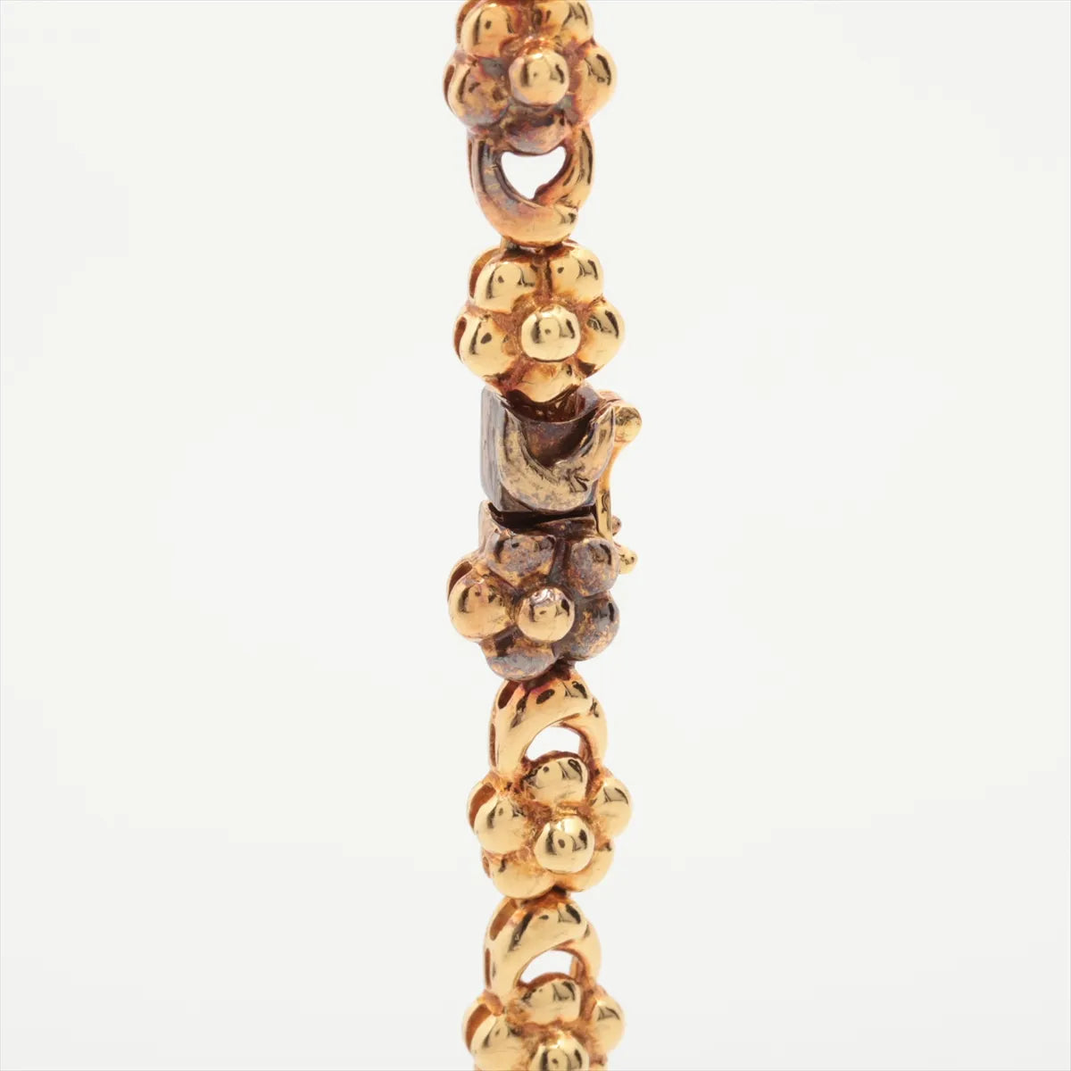 Diamond Flower Station Necklace Yellow Gold