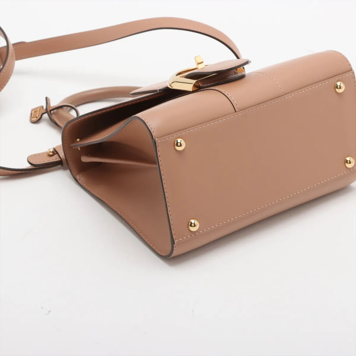 Delvaux Brillant Mini Leather Two-Way Handbag Pink