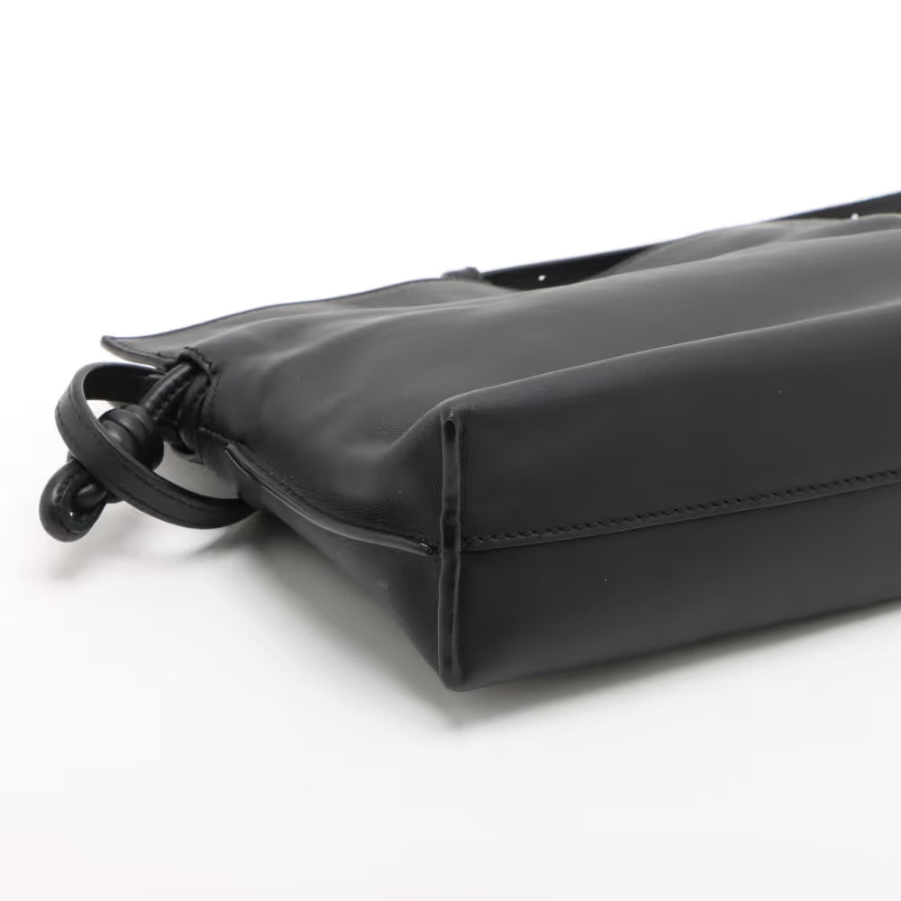 Loewe Flamenco Clutch Mini Leather Shoulder Bag Black