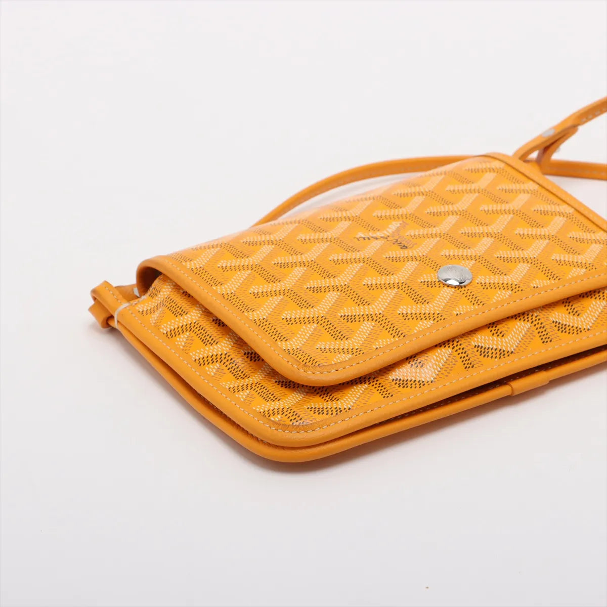 Goyard Plumet Leather Shoulder Bag Yellow