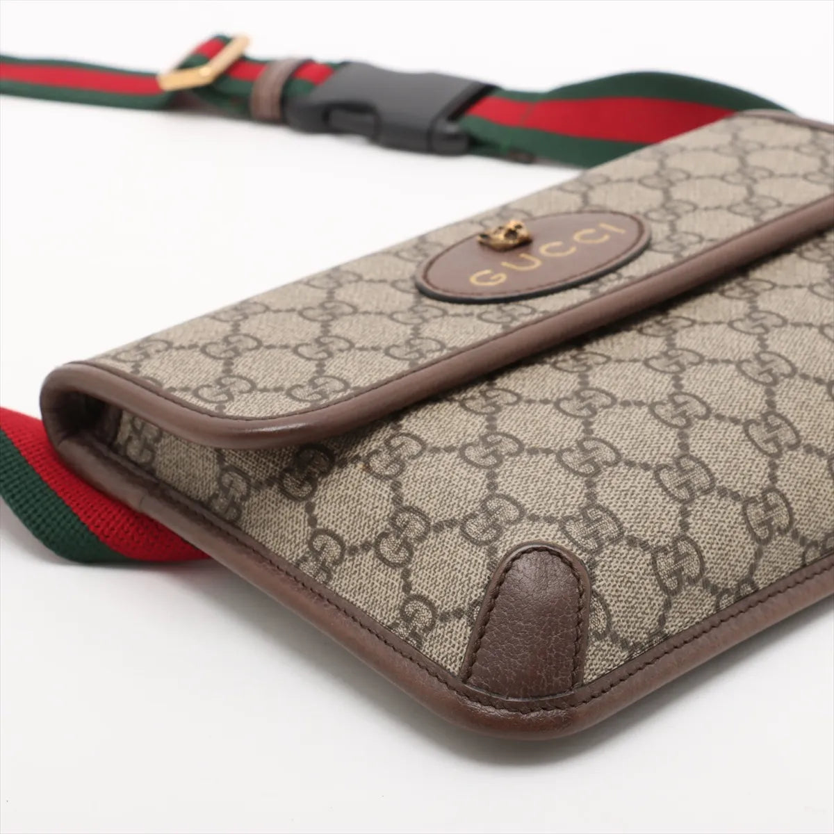 Gucci GG Supreme Leather Waist Bag Beige