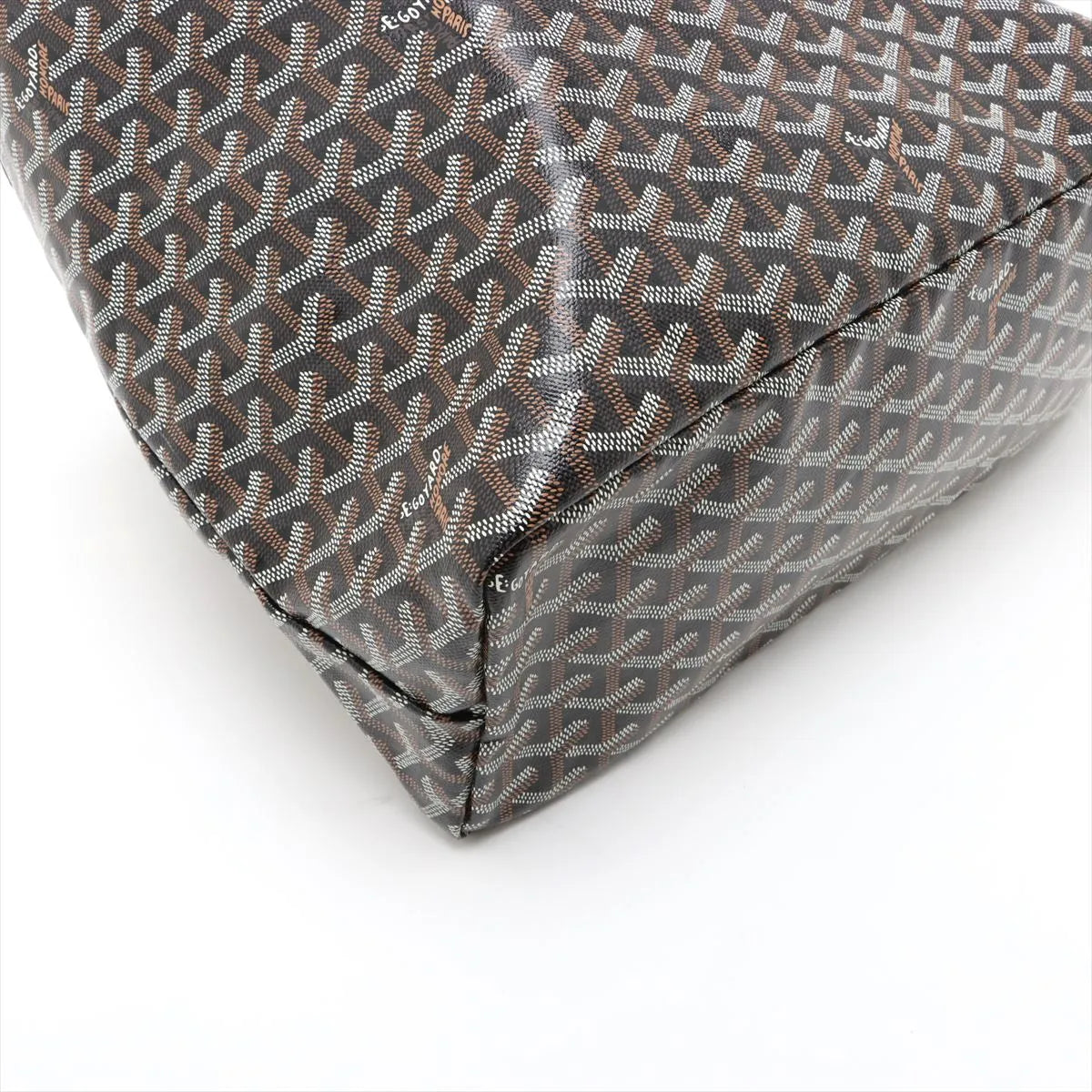 Goyard Saint Louis PM Tote Bag Brown x Black
