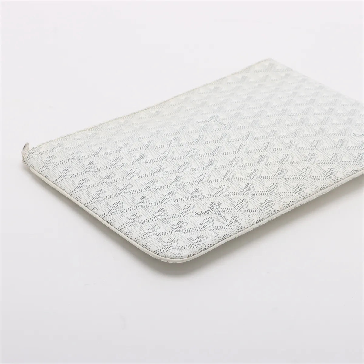 Goyard Senat MM Clutch Bag White