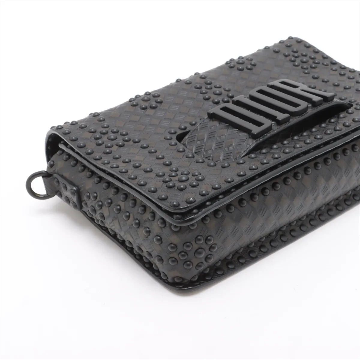 Christian Dior Dio(R)evolution Leather Shoulder Bag Black