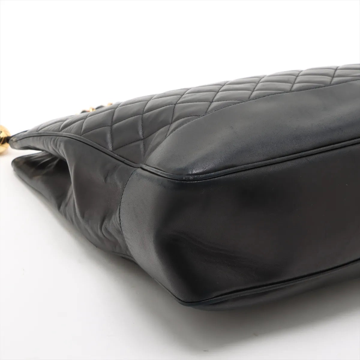 Chanel Matelasse Lambskin Chain Tote Bag Black