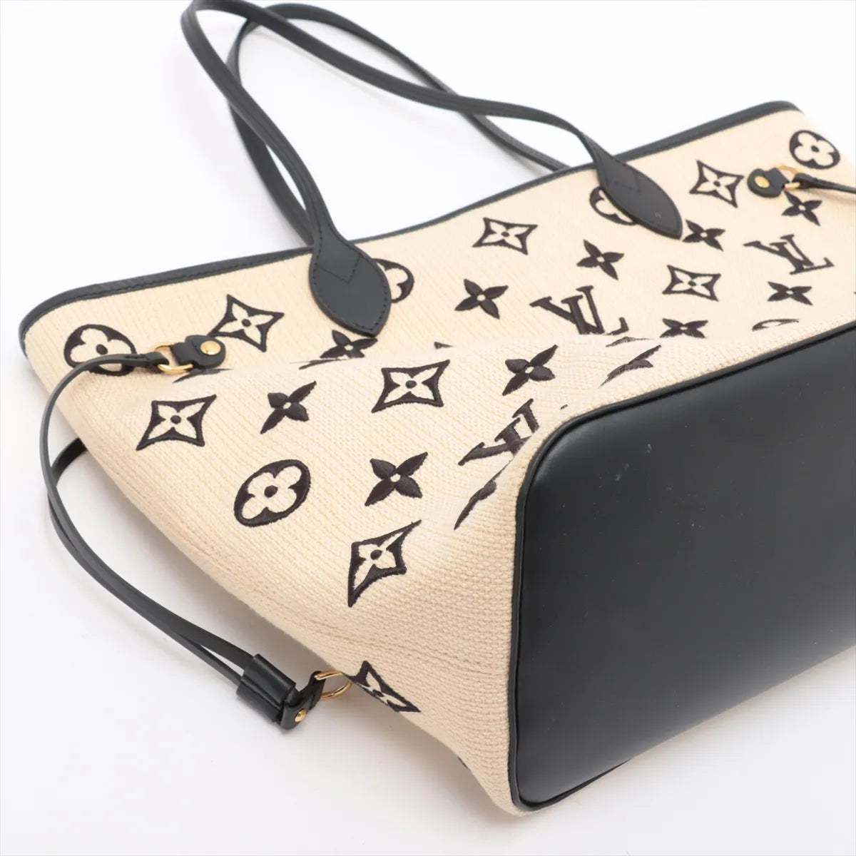 Louis Vuitton By The Pool Neverfull MM Beige x Black