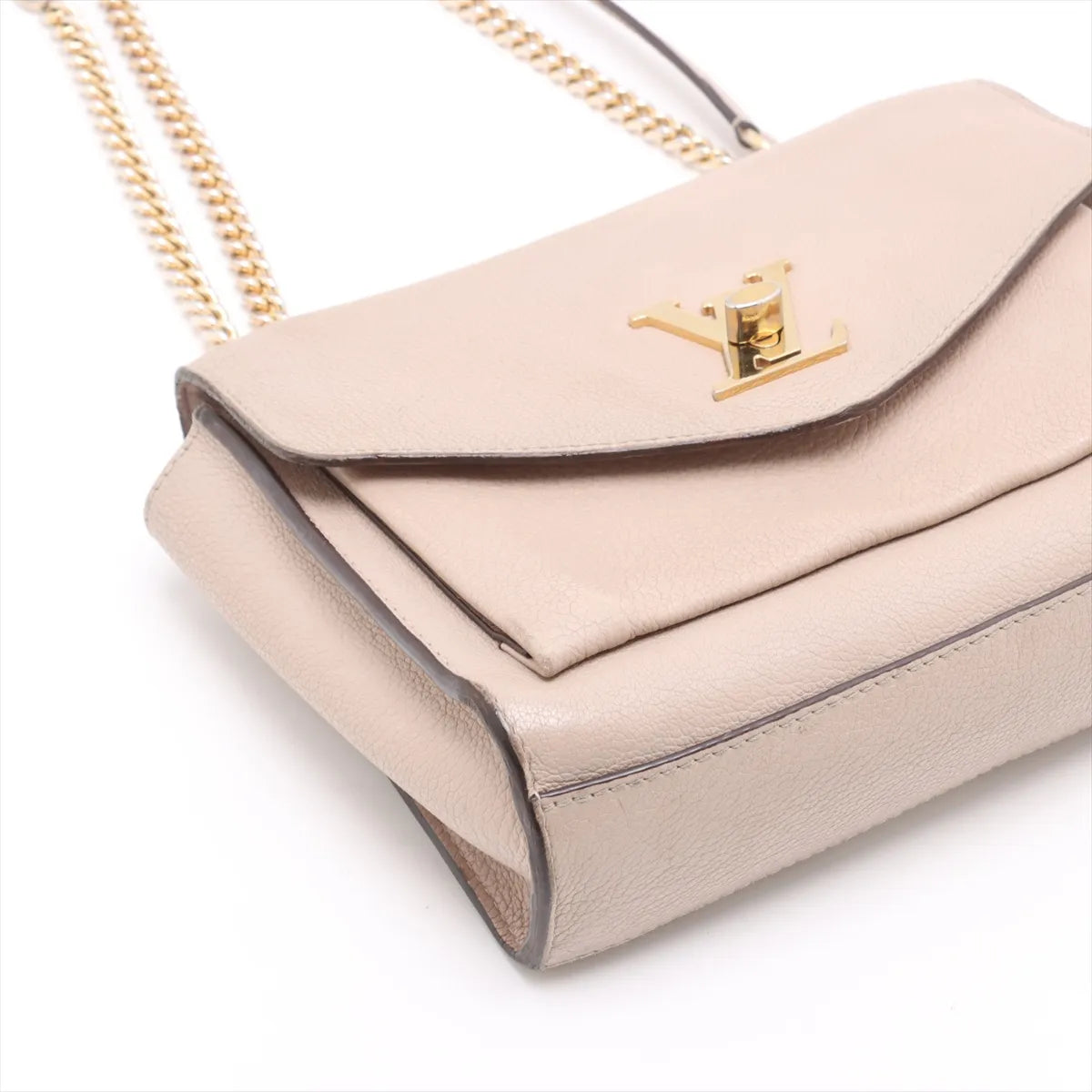 Louis Vuitton Lock Me Chain Shoulder Bag Gray