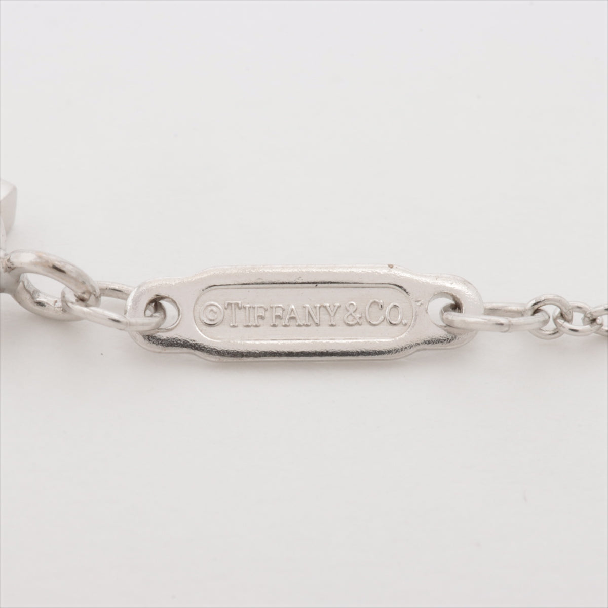 Quality Tiffany & Co. T Smile Mini Necklace White Gold