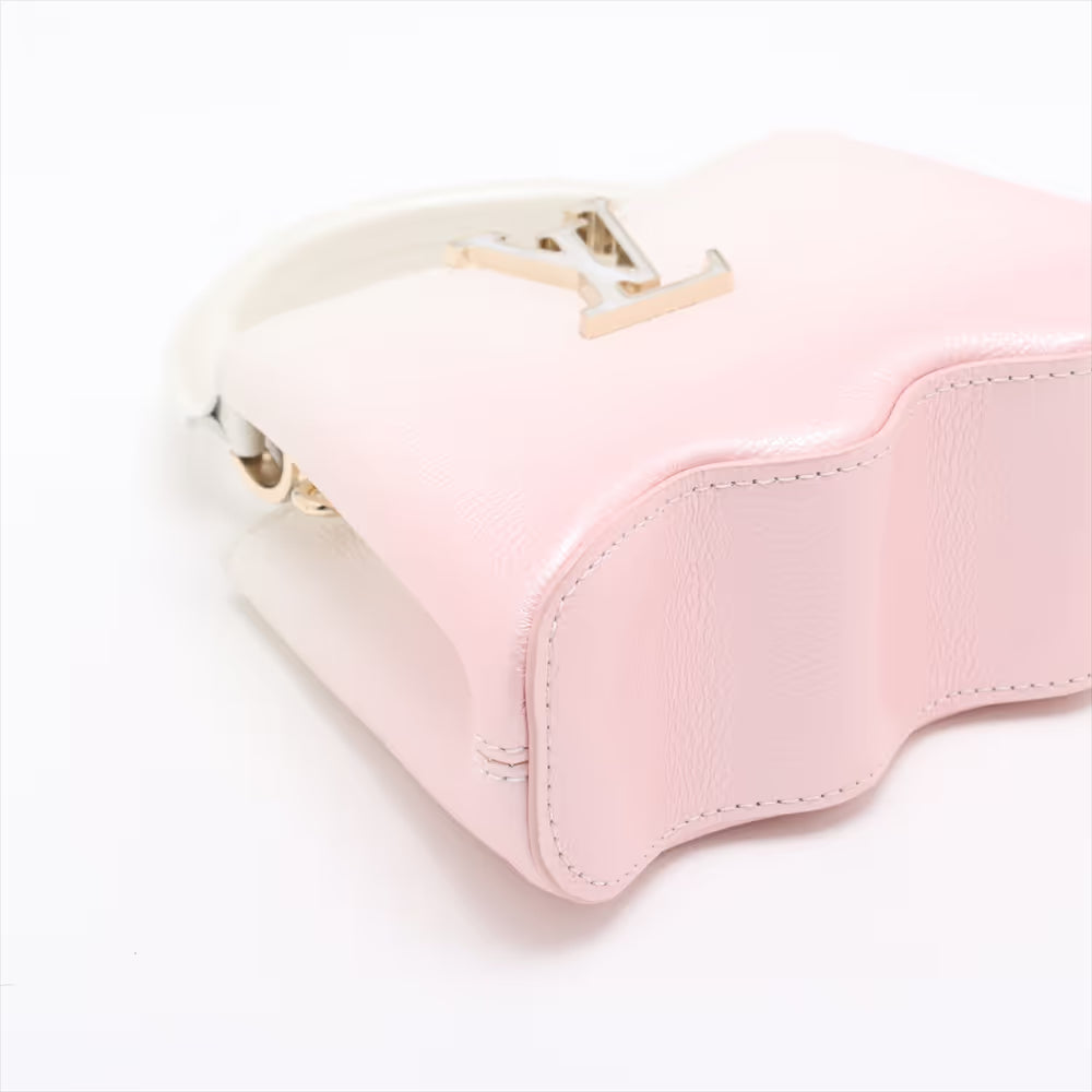 Louis Vuitton Capushell Mini Capucines Pink x White Gradient