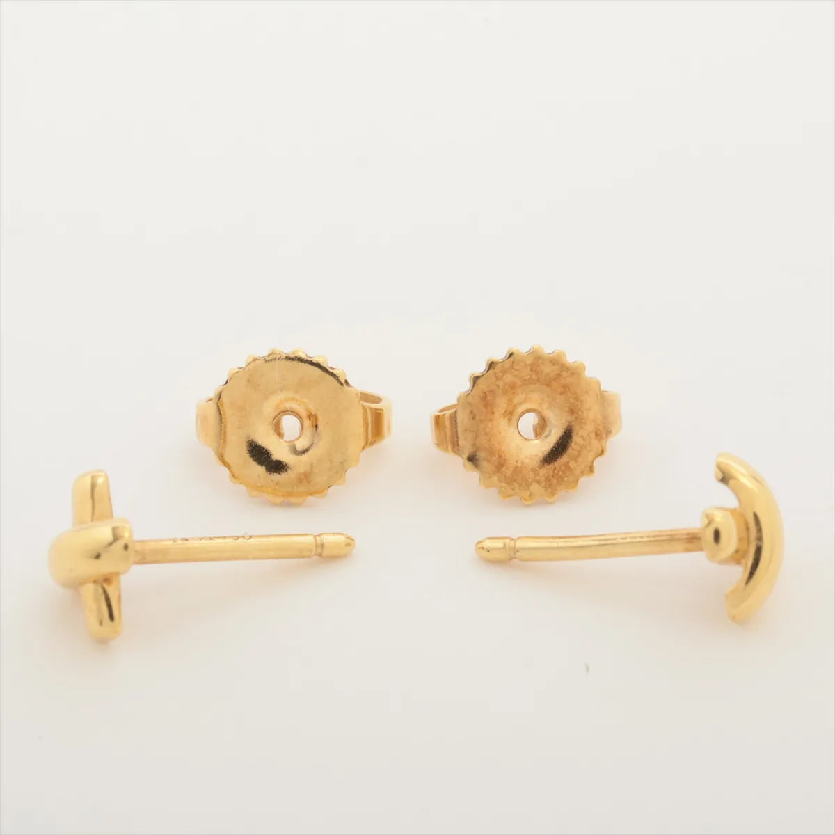 Tiffany & Co. Cross Stitch Stud Earring Yellow Gold