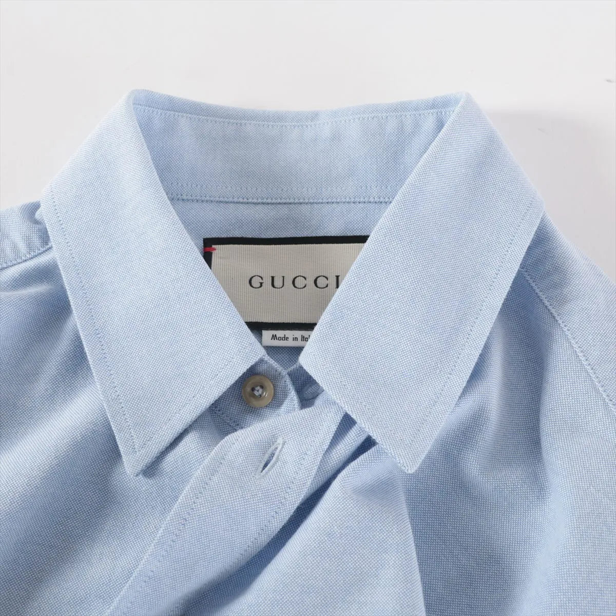 Gucci Cotton Long Sleeve Shirt Blue