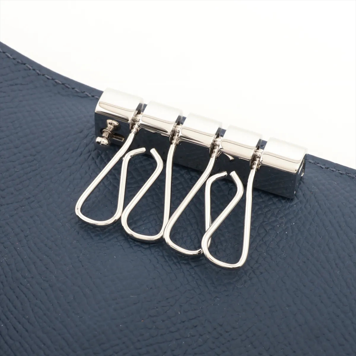 Hermès Bearn Veau Epsom Key Case Navy Blue