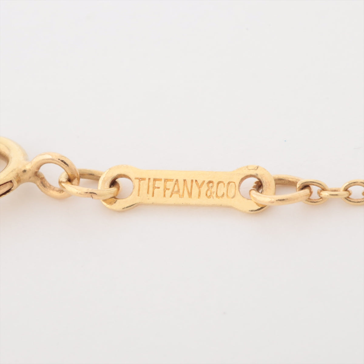 Tiffany & Co. Open Heart Pendant Necklace Gold