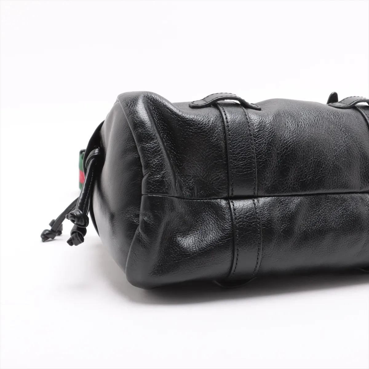 Gucci Double G Leather Two-Way Shoulder Bag Black