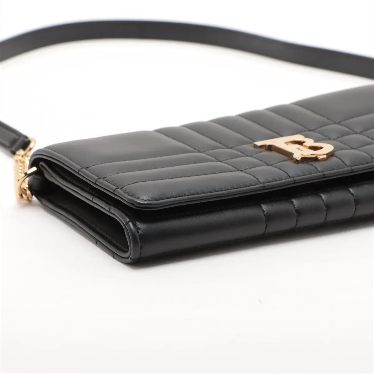 Burberry TB Quilted Lola Leather Chain Wallet Black * PREORDER *