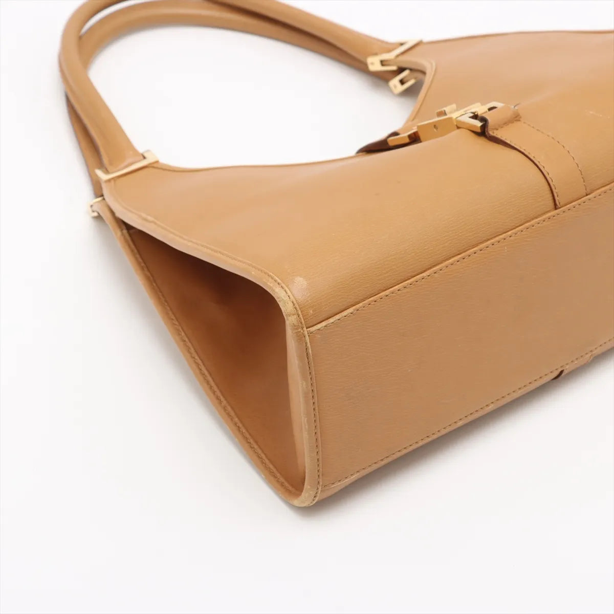 Gucci Jackie Leather Shoulder Bag Beige