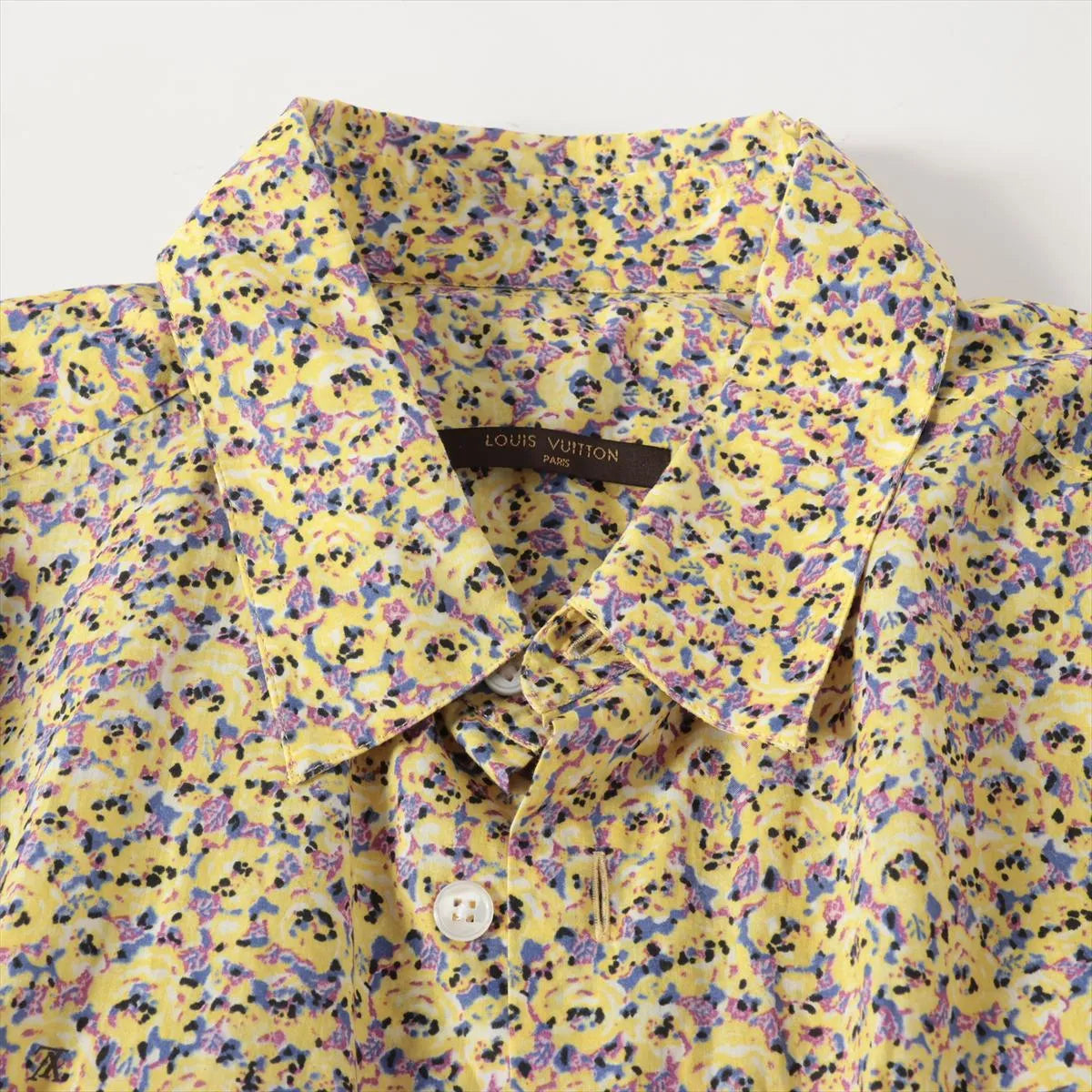 Louis Vuitton Cotton Long Sleeve Yellow x Multicolor Print