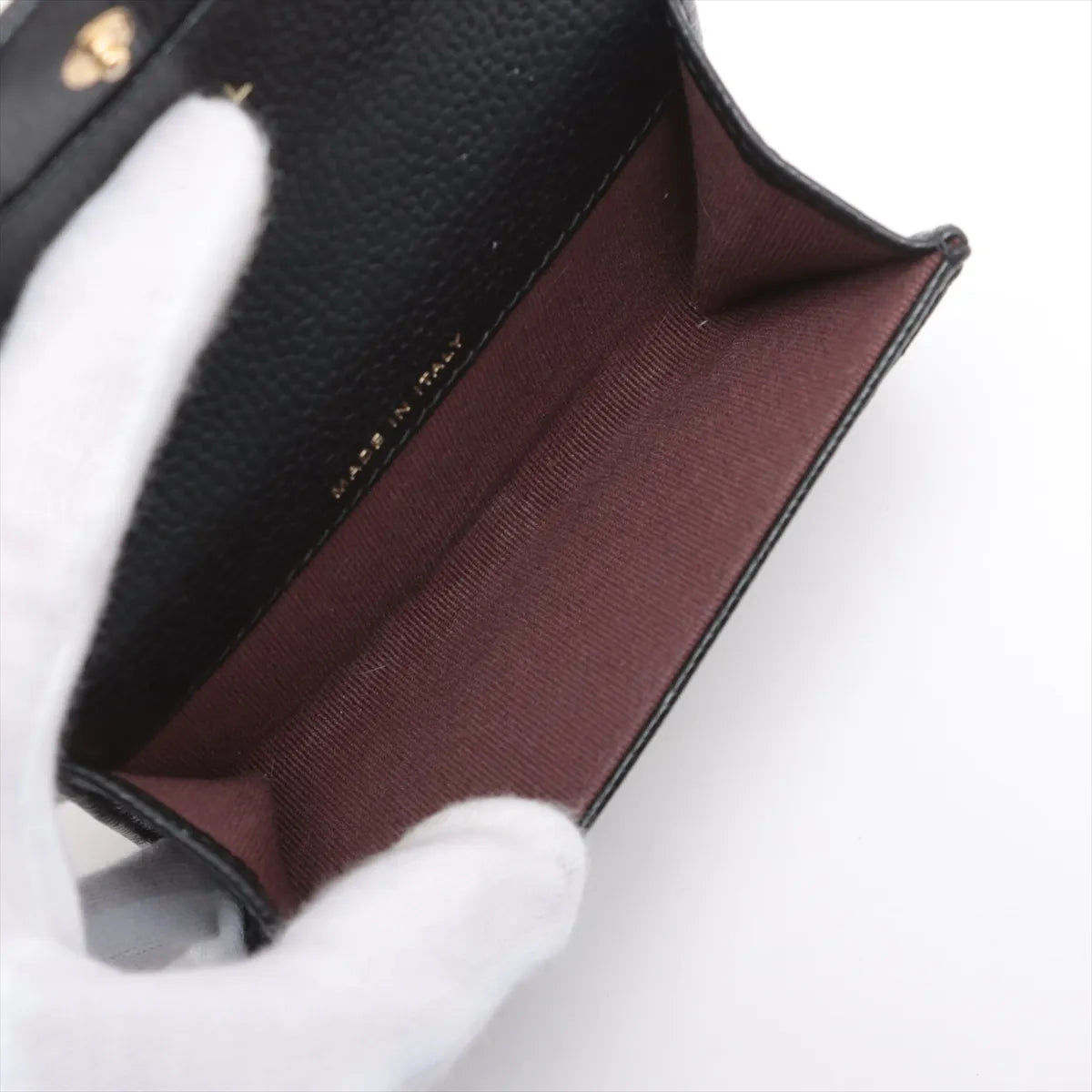 Chanel CC Logo Matelasse Caviar Skin Card Case Black