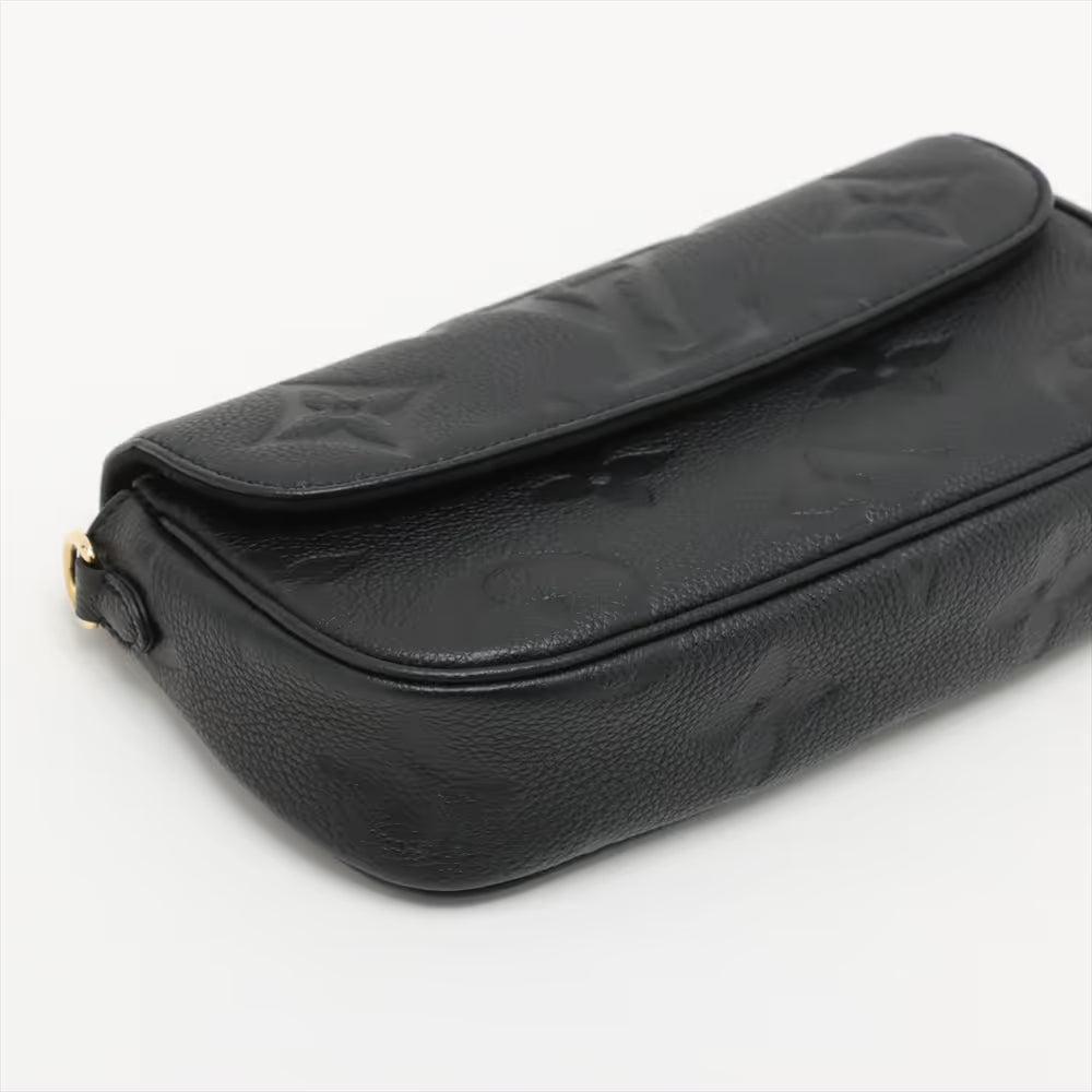 Louis Vuitton Monogram Empreinte Wallet on Chain Ivy Black