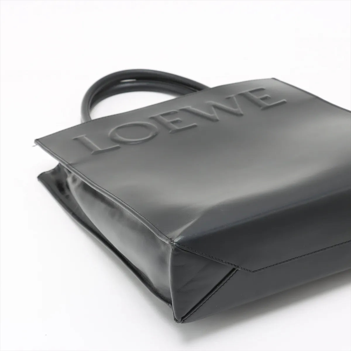 Loewe Leather A4 Standard Tote Bag Black