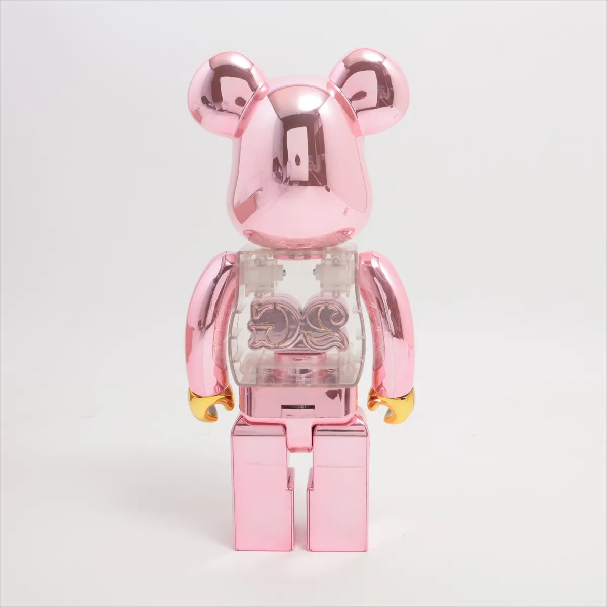 Bearbrick 2G Chrome Figurine 100% 400% Plastic Pink