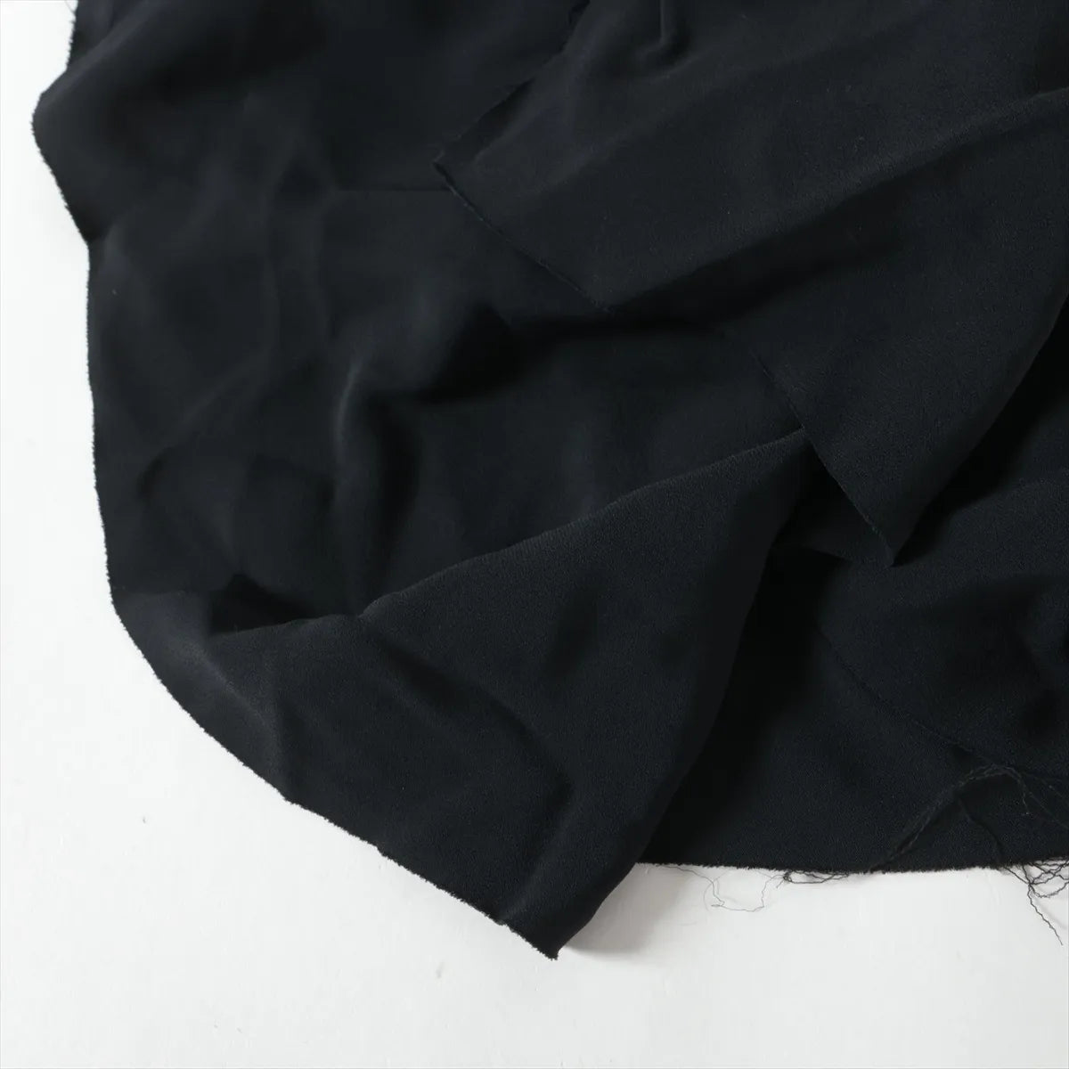 Balenciaga One Side Sleeve Rayon Long Dress Black