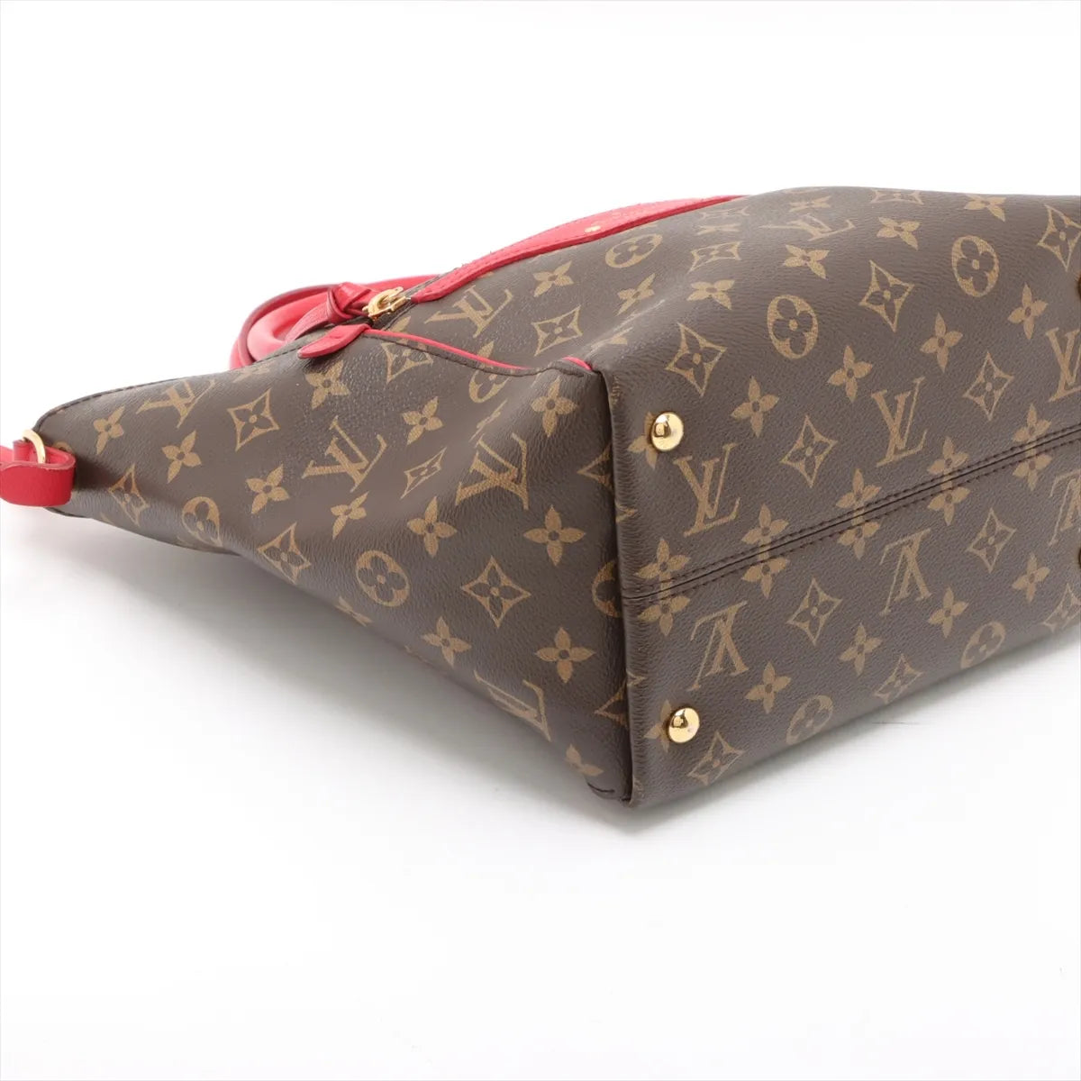 Louis Vuitton Monogram Tournelle PM Brown x Red