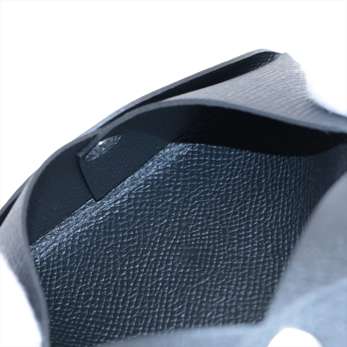 Hermès Calvi Veau Epsom Card Case Black