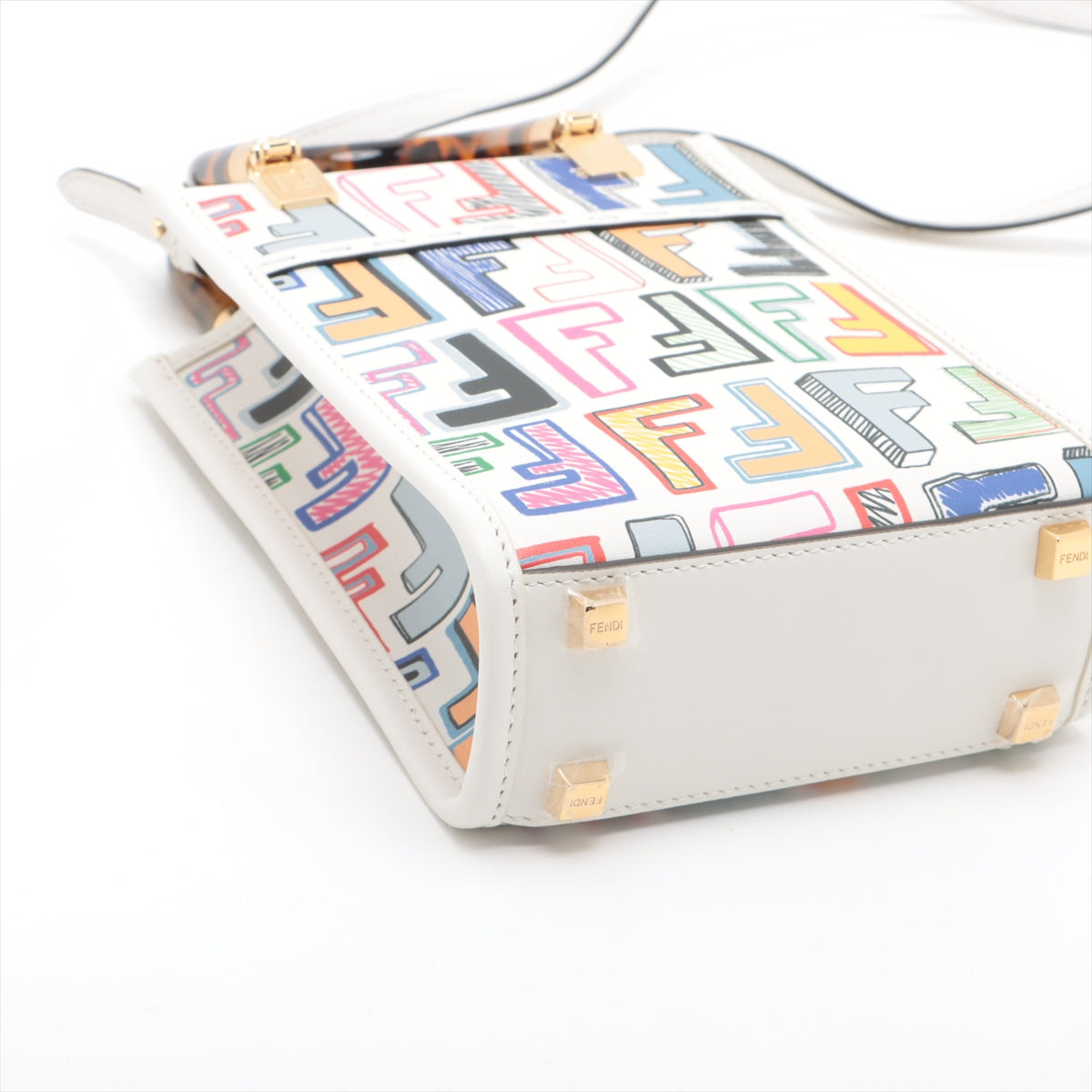 Fendi Sunshine Small Shopper Leather Two-Way Handbag Multicolor * PREORDER *