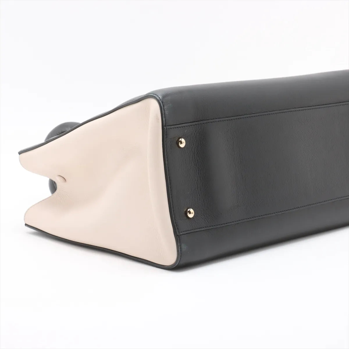 Chanel CC Logo Neo Executive Leather Handbag Black x Ivory