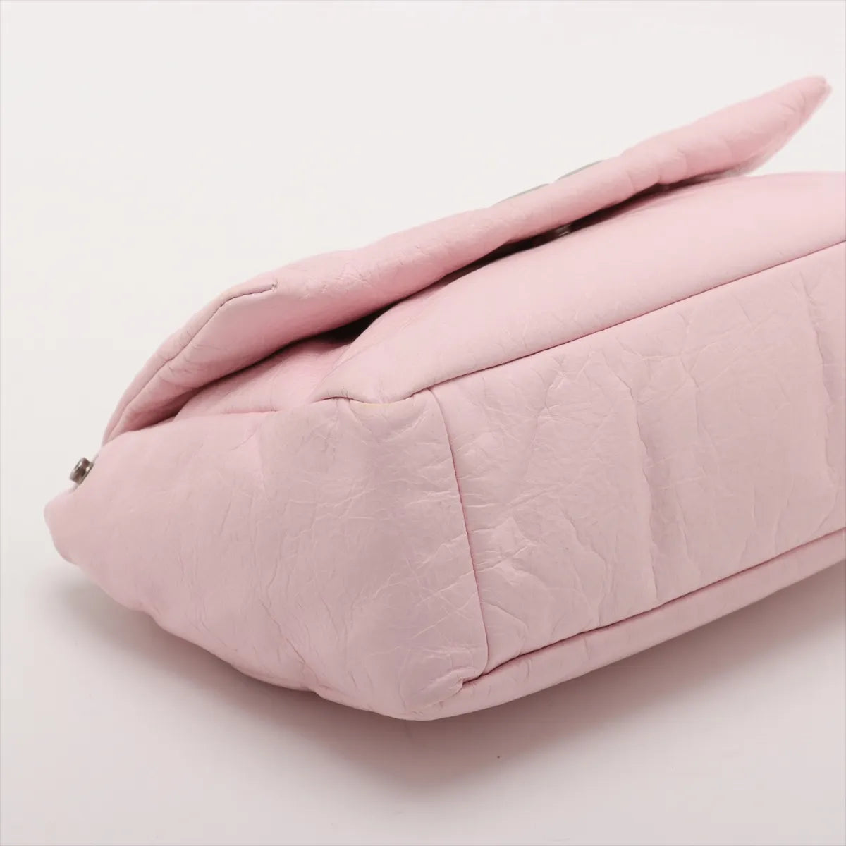 Balenciaga Monaco Leather Chain Shoulder Bag Pink