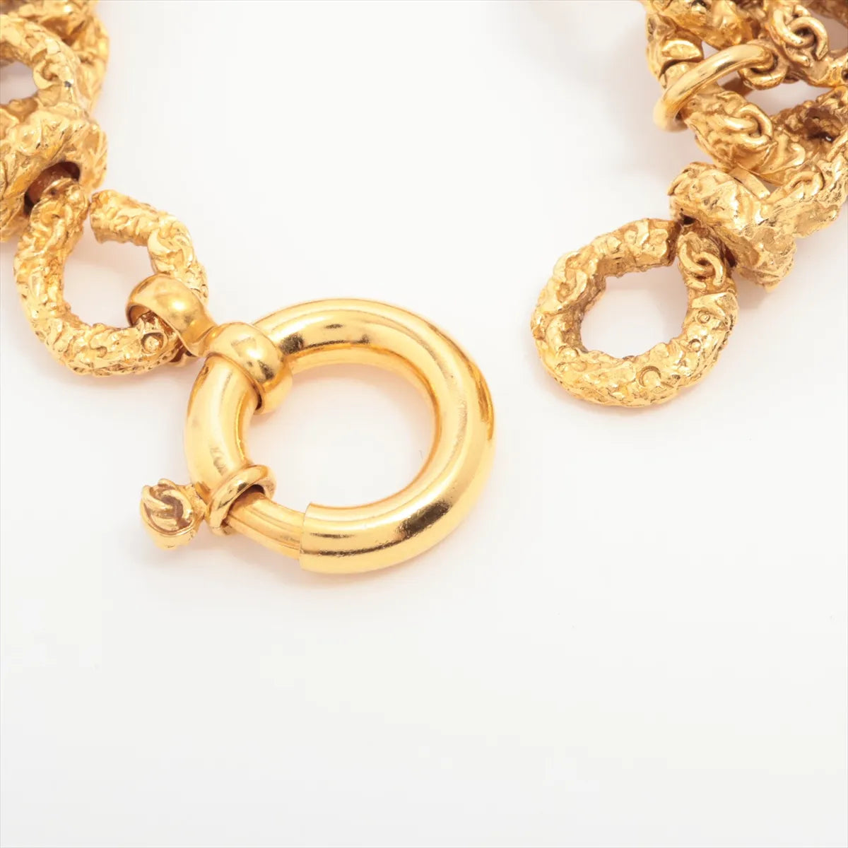 Chanel CC Logo Charm Chunky Bracelet