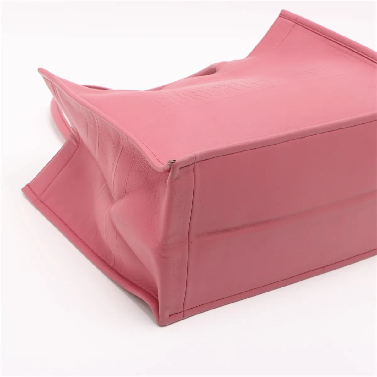 Christian Dior Book Tote Medium Leather Tote Bag Pink