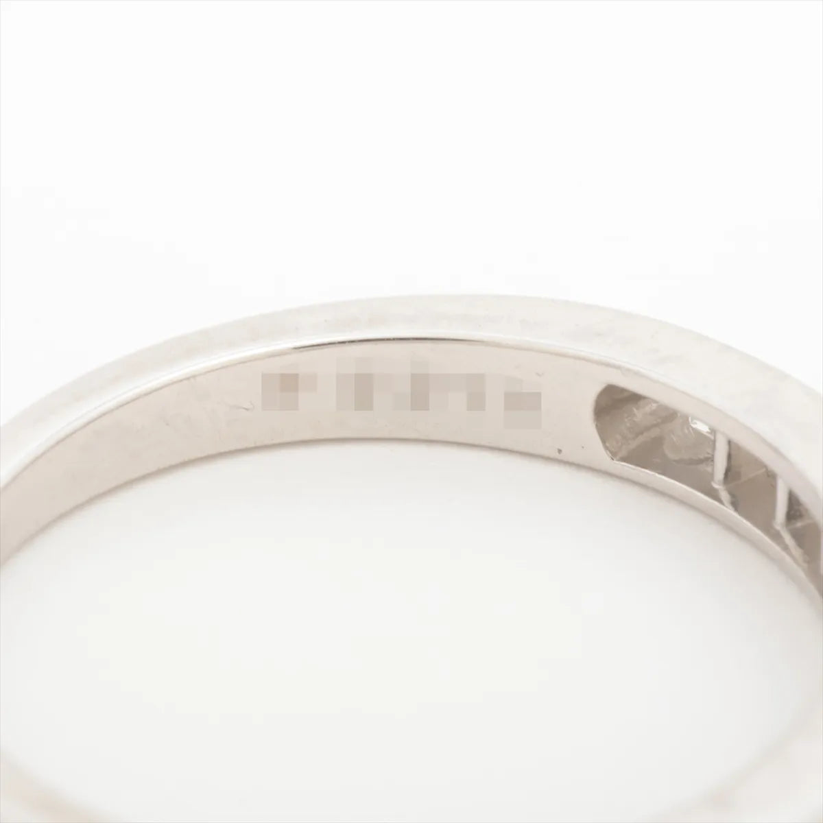 Tiffany & Co. Half Circle Channel Setting Diamond Ring Platinum