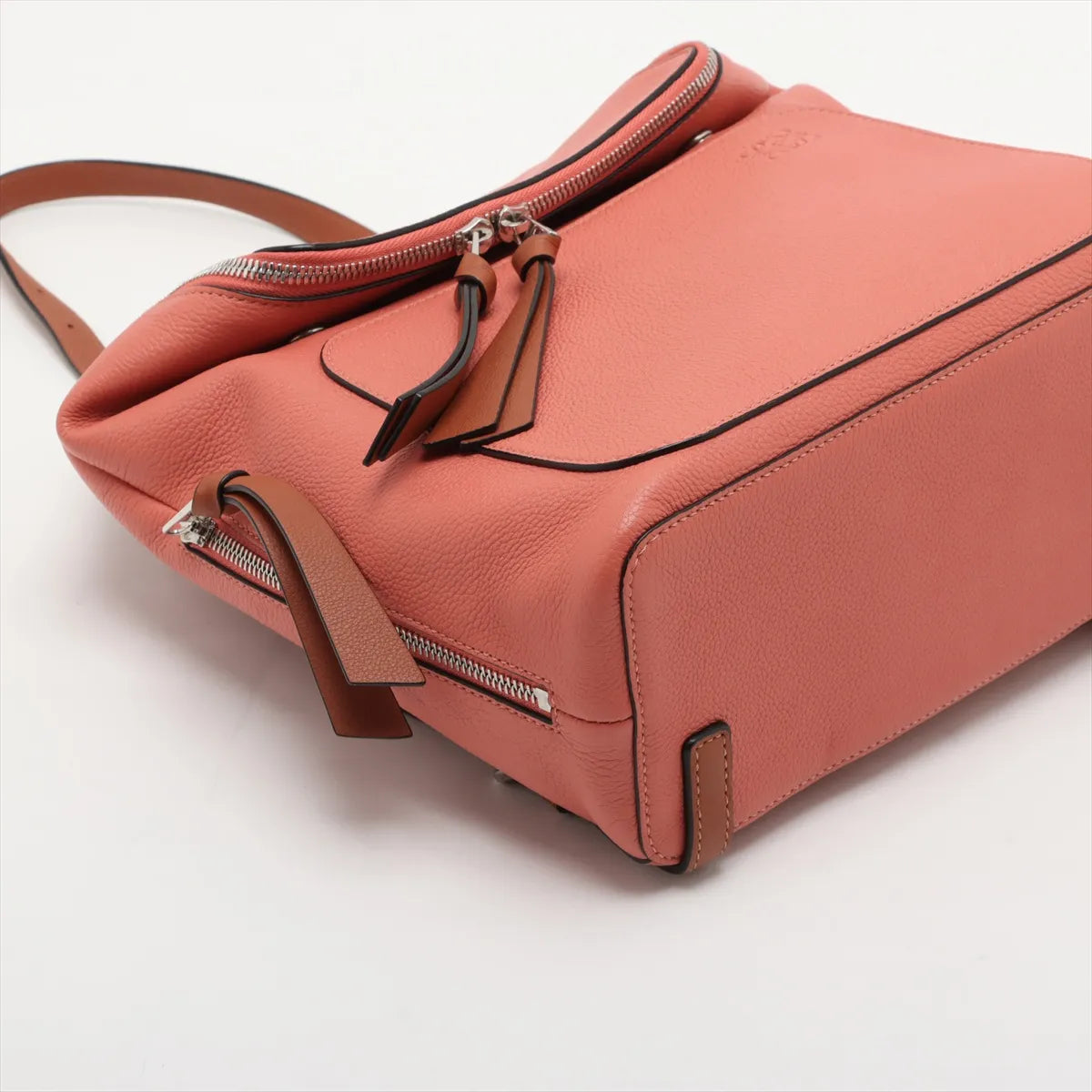 Loewe Goya Leather Backpack Orange