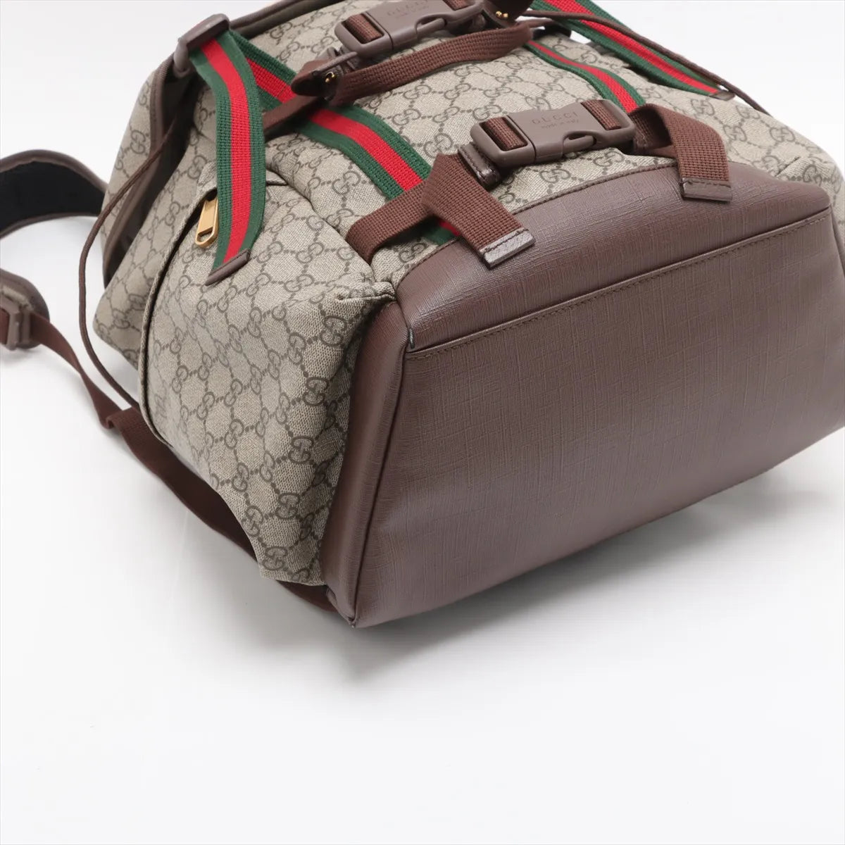 Gucci GG Supreme Leather Backpack Beige