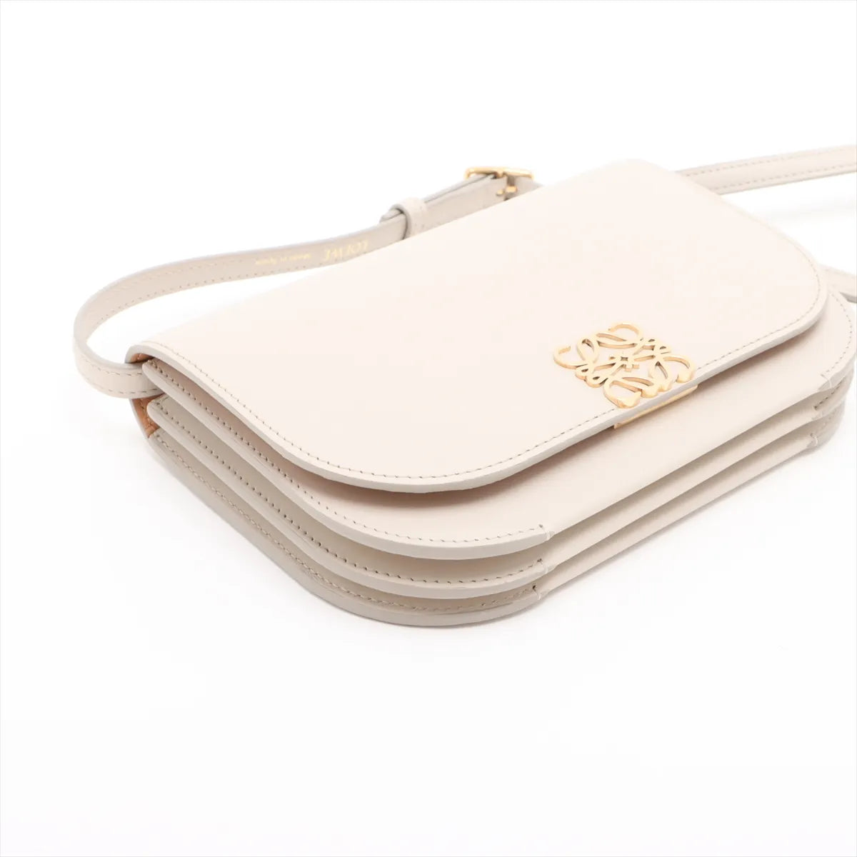 Loewe Goya Small Leather Shoulder Bag Beige