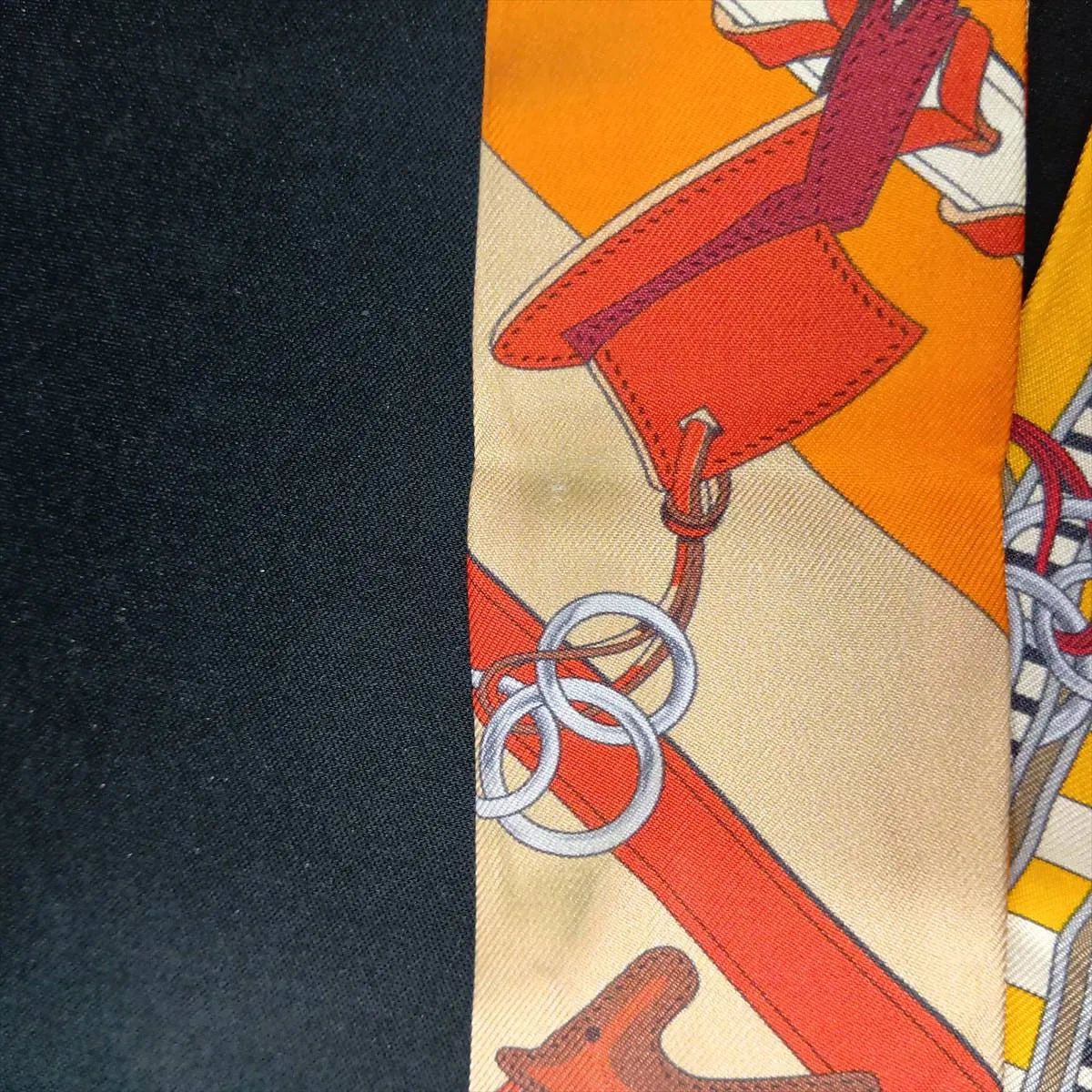 Hermes Twilly Brides et Gris Silk Orange