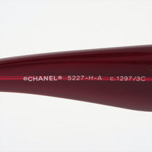 Load image into Gallery viewer, Authentic Chanel CC Logo Acetate Red Frame Sunglass