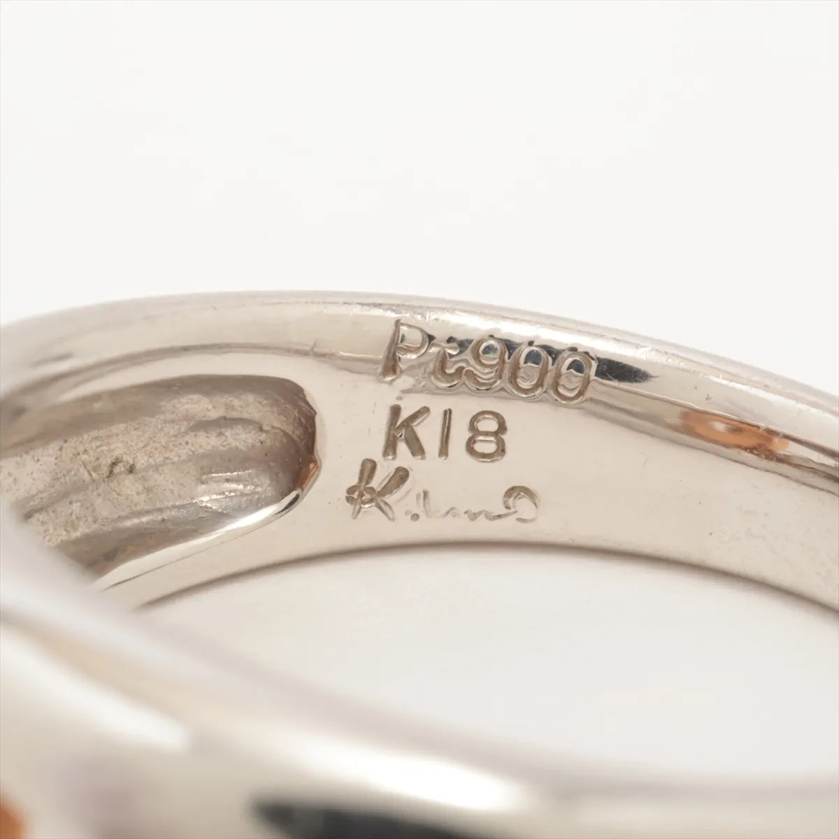 K.UNO Diamond Ring Rose Gold × Platinum