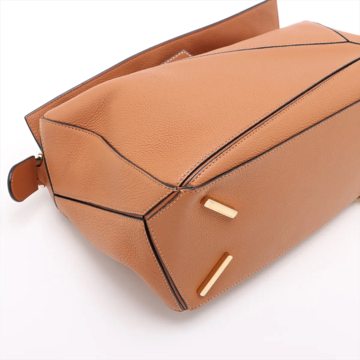 Loewe Puzzle Leather Two-Way Shoulder Bag Brown