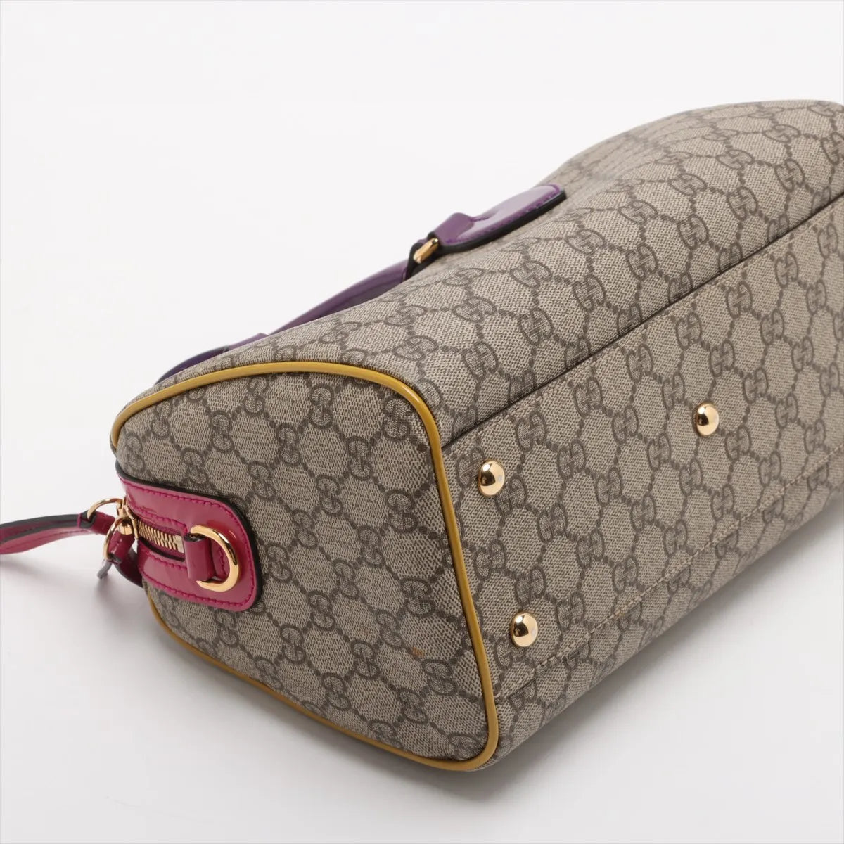 Gucci GG Supreme Patent Leather Handbag Multicolor
