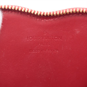Best Seller Louis Vuitton Monogram Vernis Heart Stripe Coin Case Red