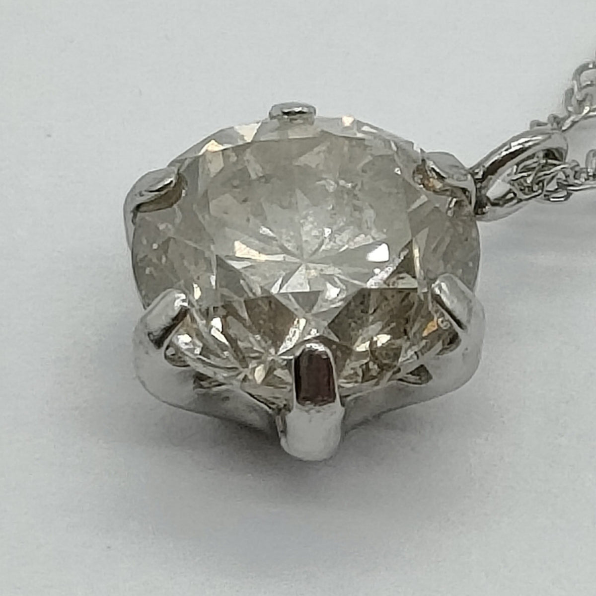 Natural Diamond 0.6ct Necklace Platinum
