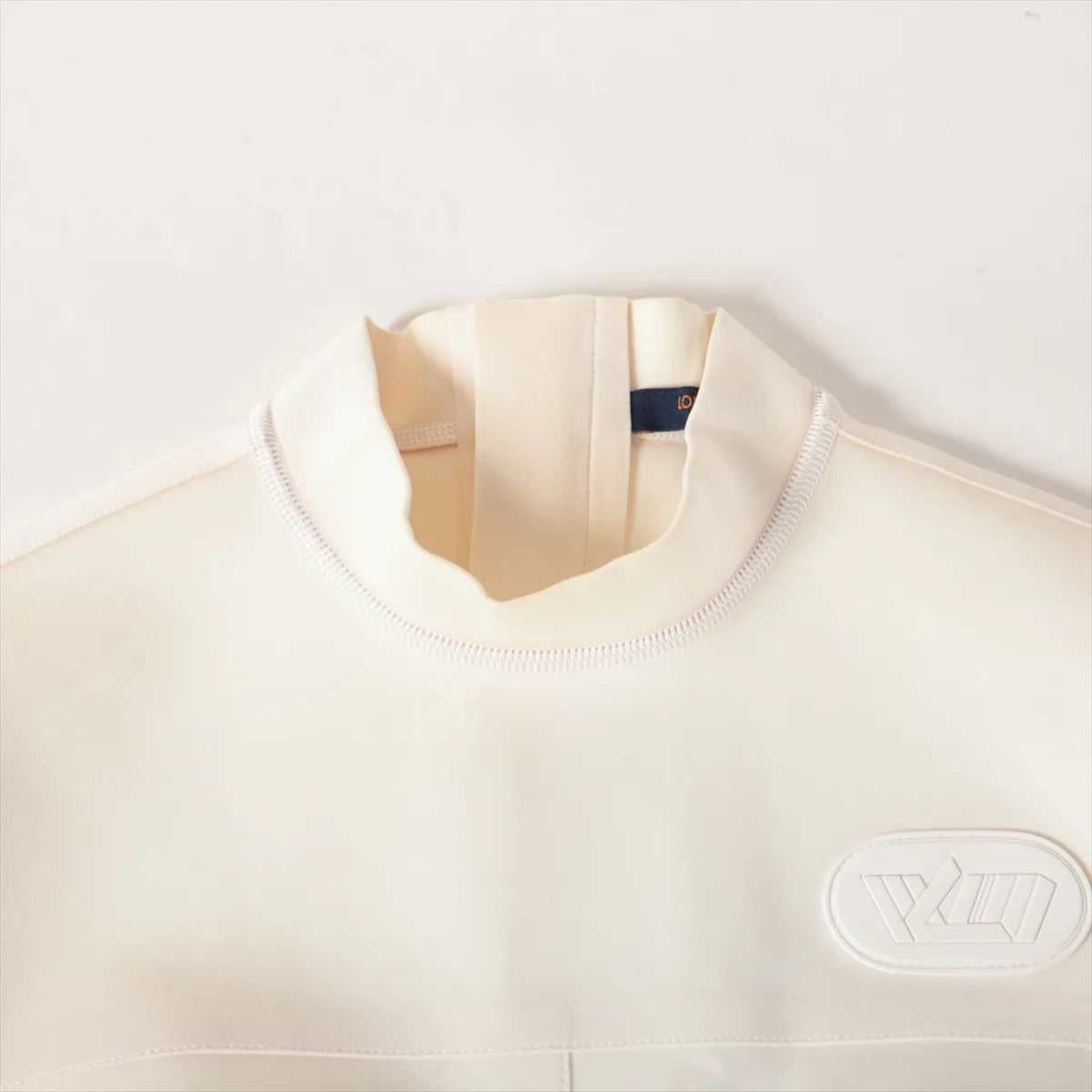 Louis Vuitton Nylon Crop-top T-shirt Ivory