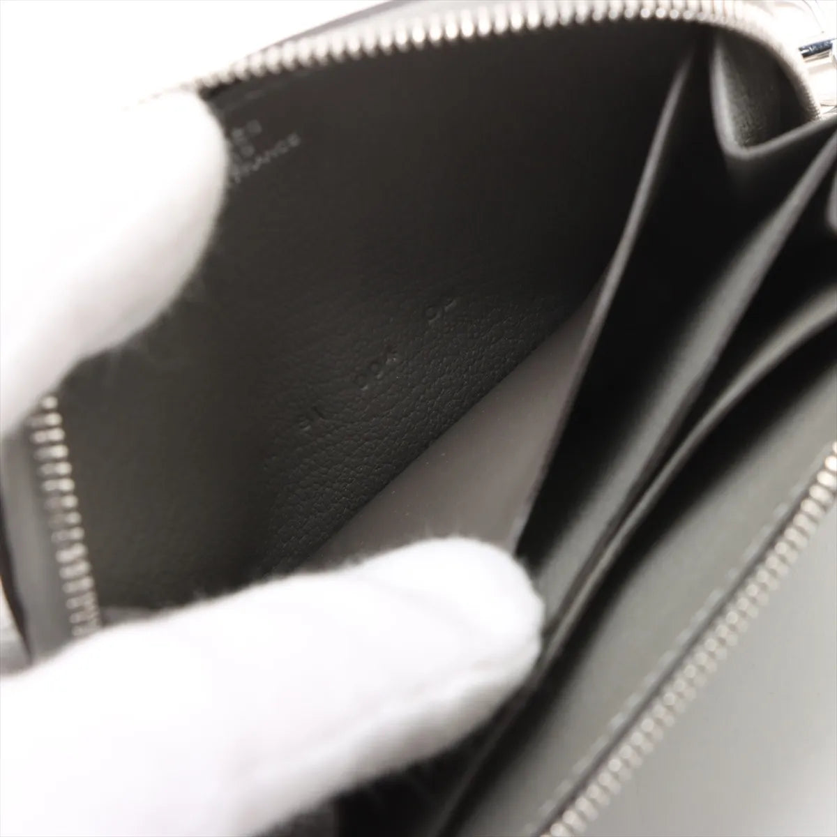Hermès Zip And Go Evercolor Coin Purse Gray