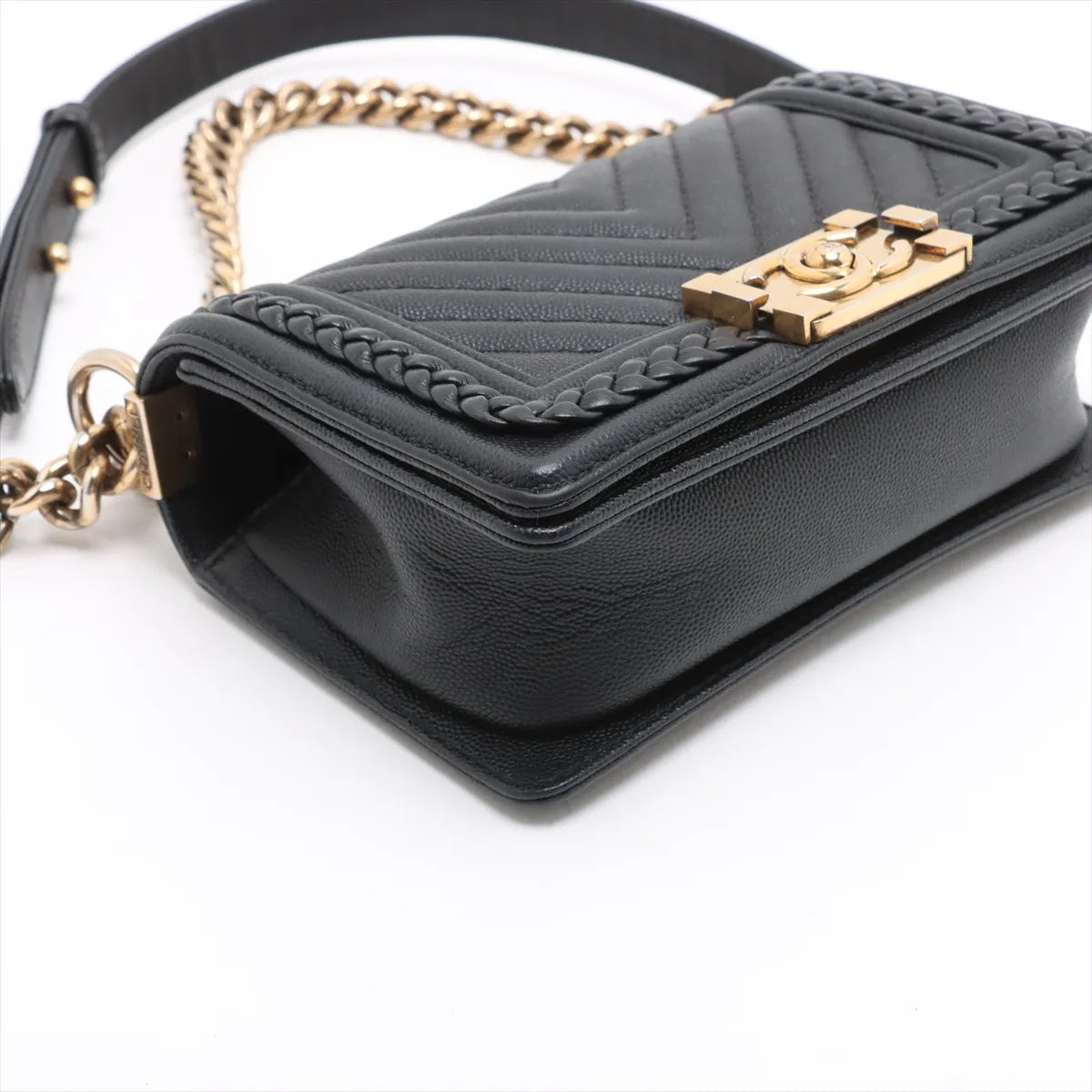 Chanel Boy Chanel 20 Small Chain Shoulder Bag Black