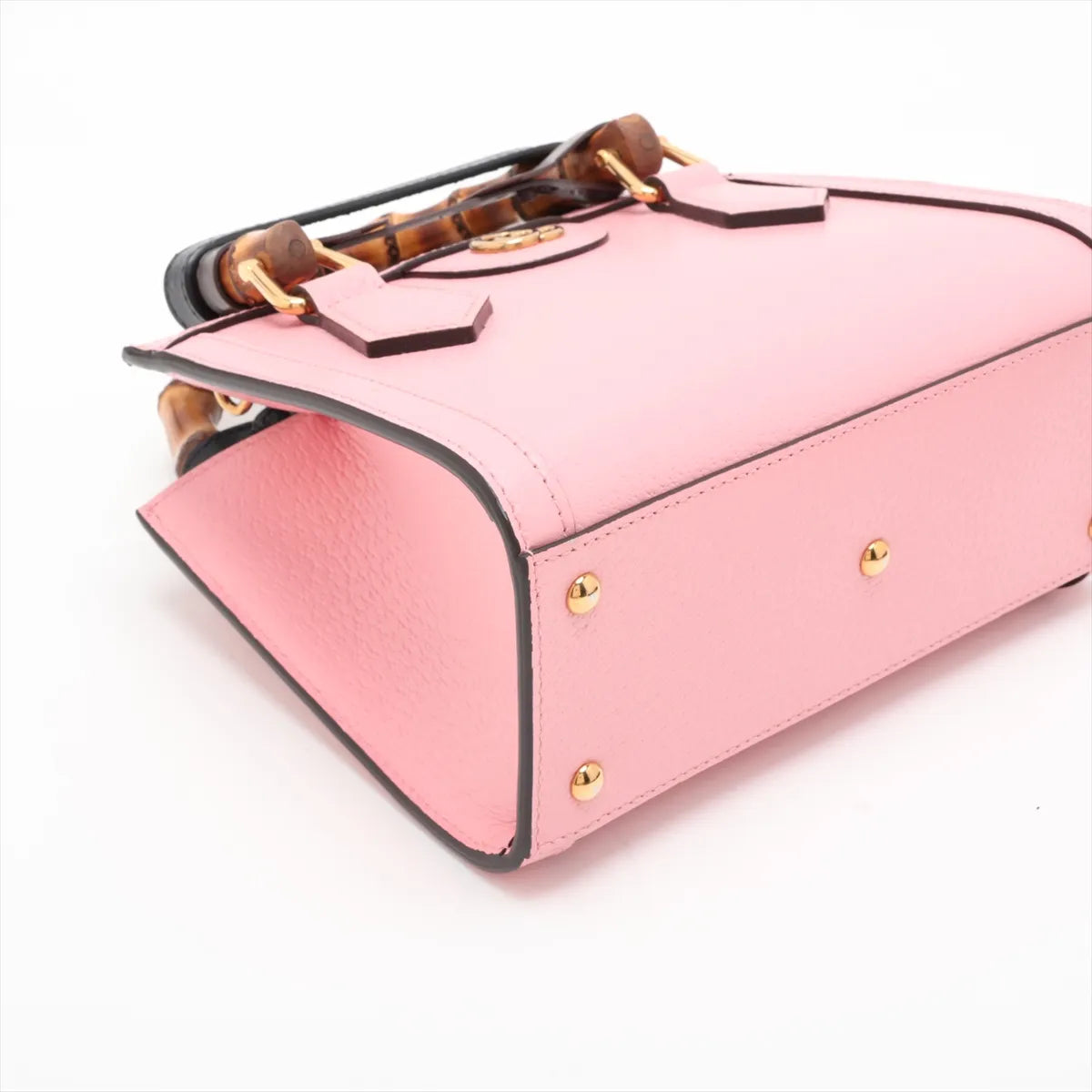 Gucci Bamboo Diana Leather Two-Way Handbag Pink