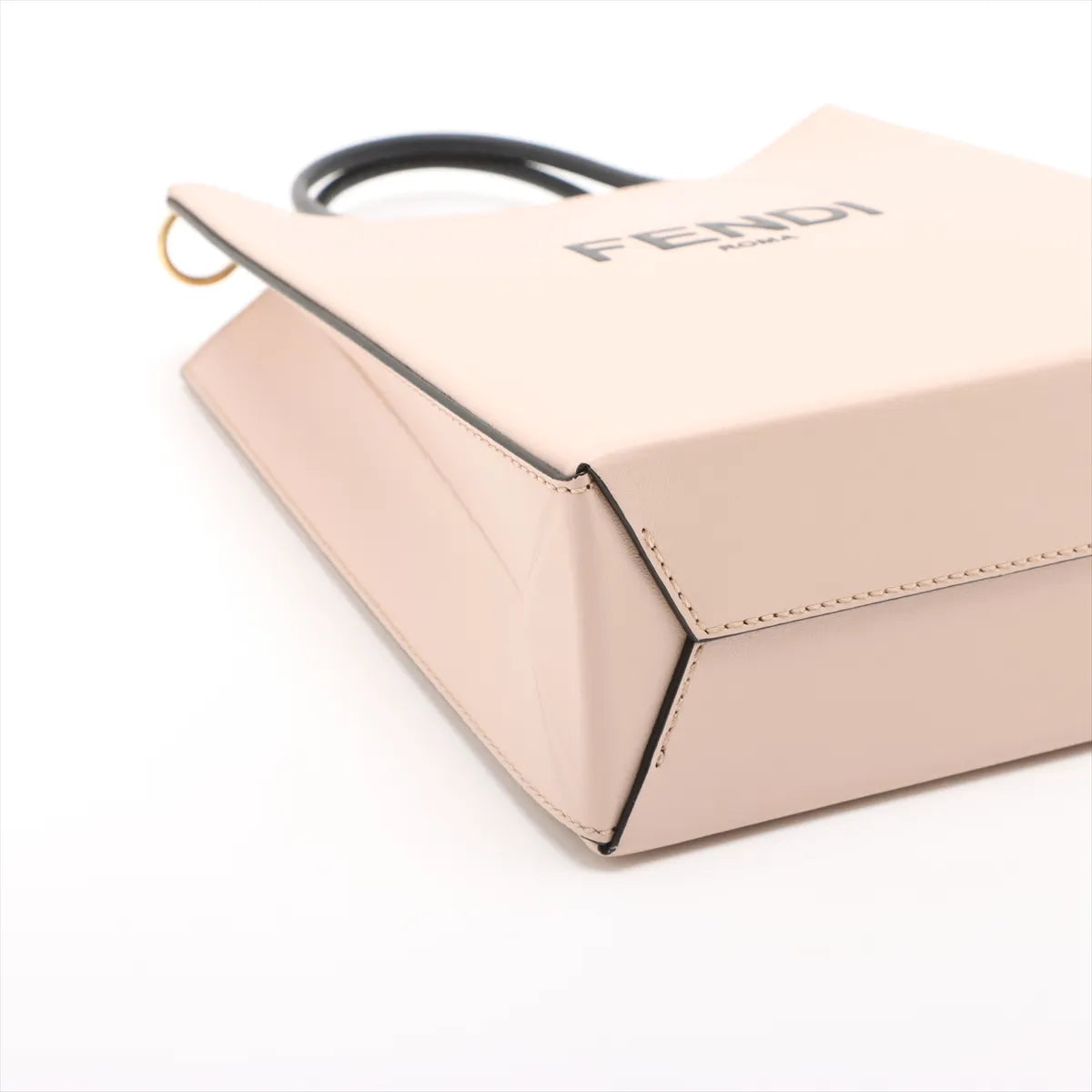 Fendi Vertical Leather Two-Way Shoulder Bag Pink