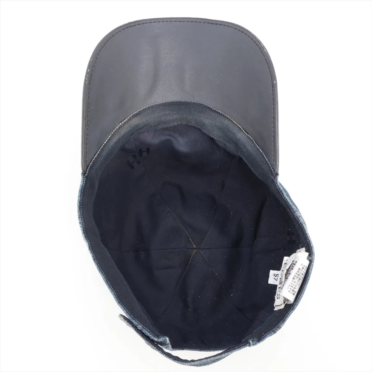 Hermès Evelyne Cotton Denim Cap Blue